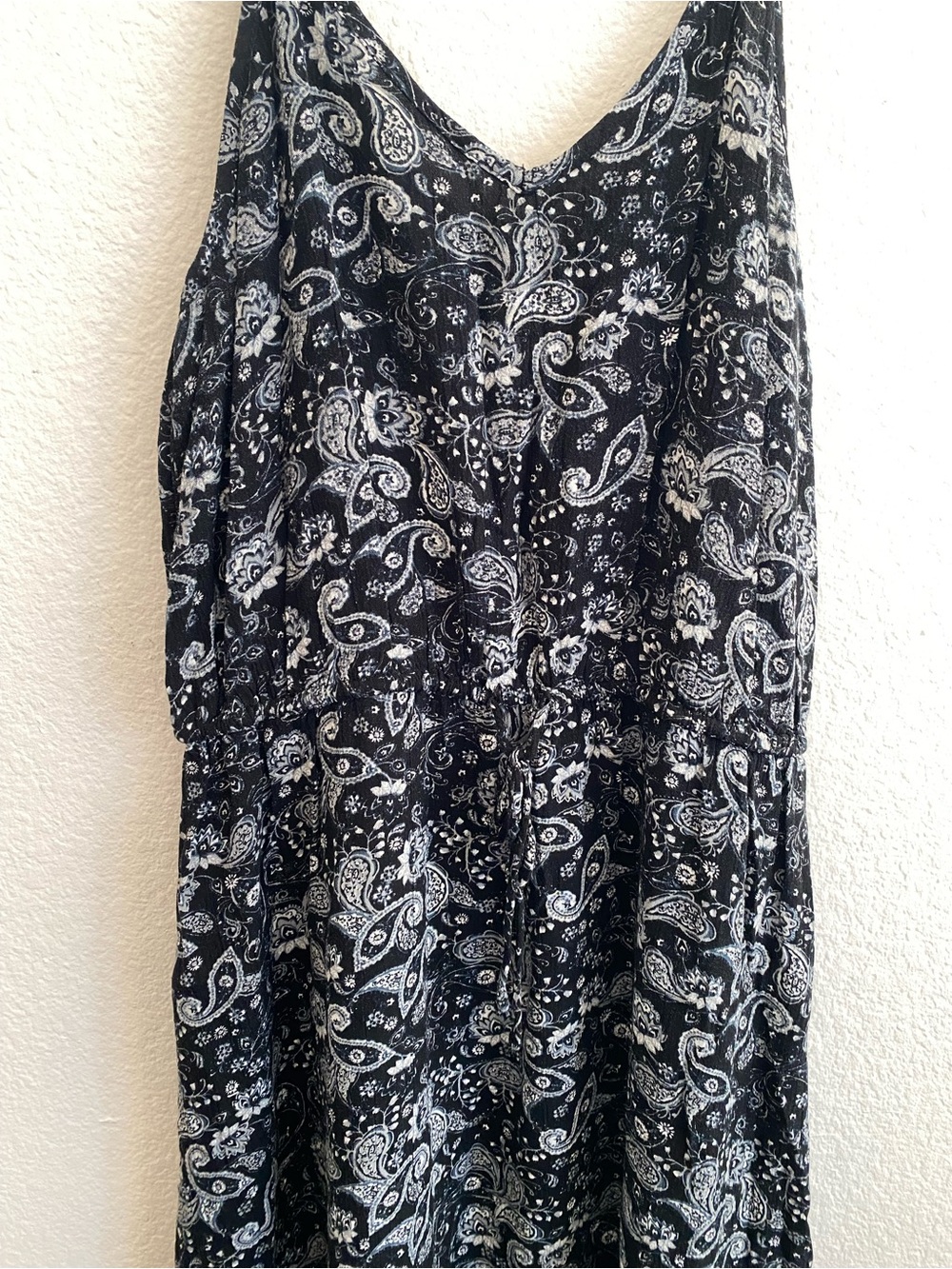 Black and White Paisley Dress